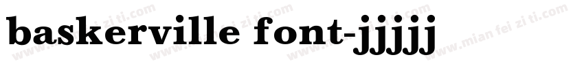 baskerville font字体转换